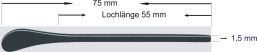 B�gelenden zum Verl�ngern schwarz