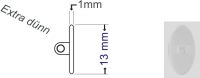 Polykarbonat Seitenstege extra d�nn Oval Schraubsystem