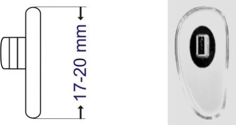 Acetat Seitenstege mit Metalleinlage Silber Clicksystem